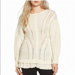 Nwt-Olivia Palermo+Cheasea28 Wool+Cashmere Sweater